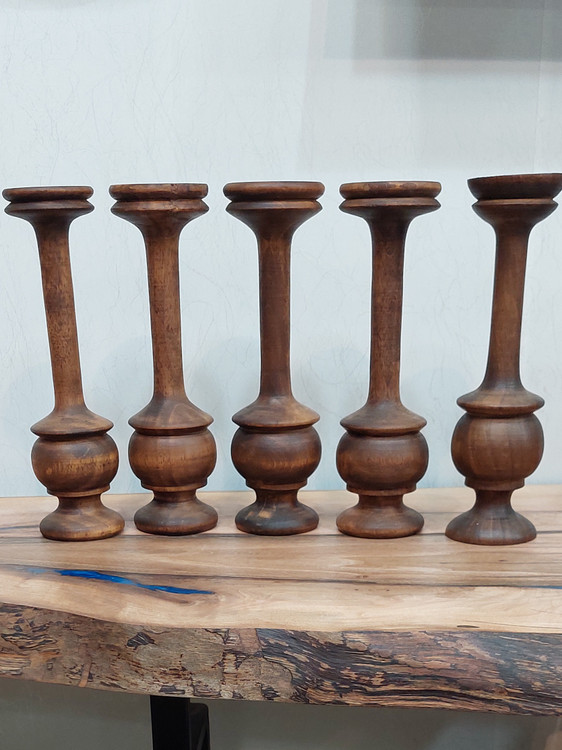 قیمت و خرید جاشمعی رومیزی جدید چوب گردو