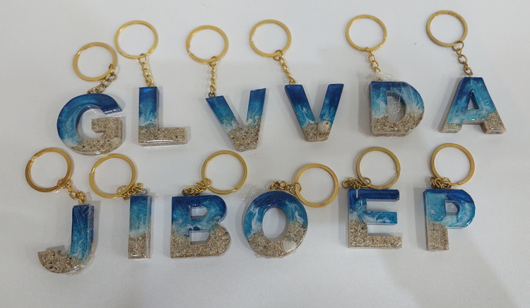 قیمت و خرید جاکلیدی رزینی طرح موج دریا