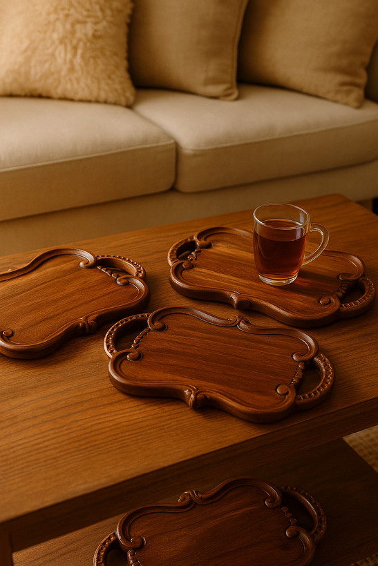 خرید سینی چوبی مدرن و شیک