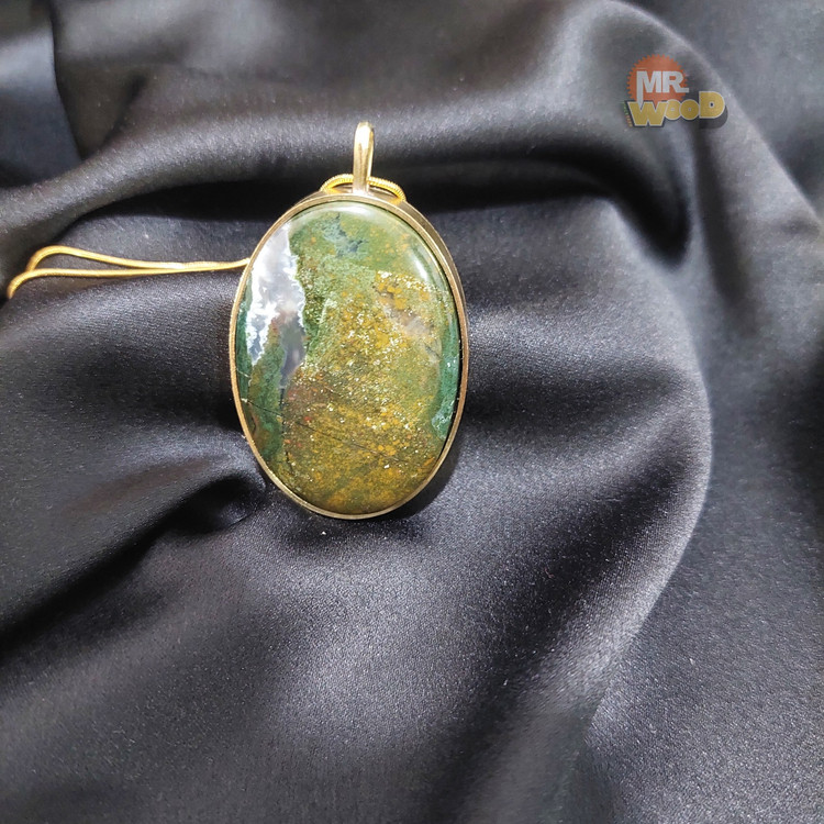 قیمت و خرید گردنبند عقیق شجر خزه ای