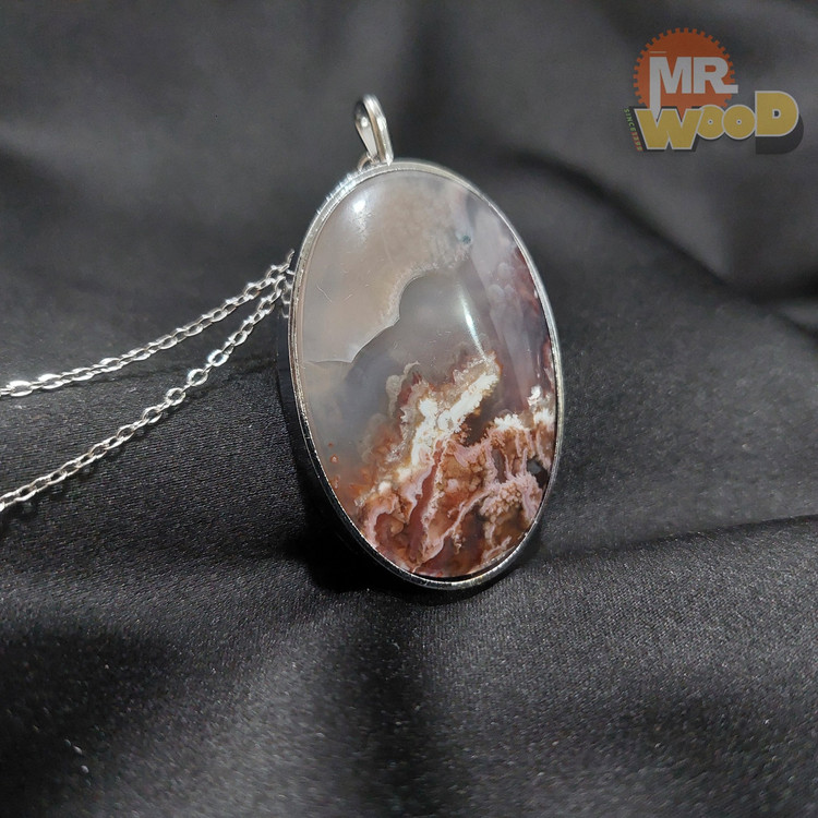 خرید گردنبند عقیق منظره پاییزی