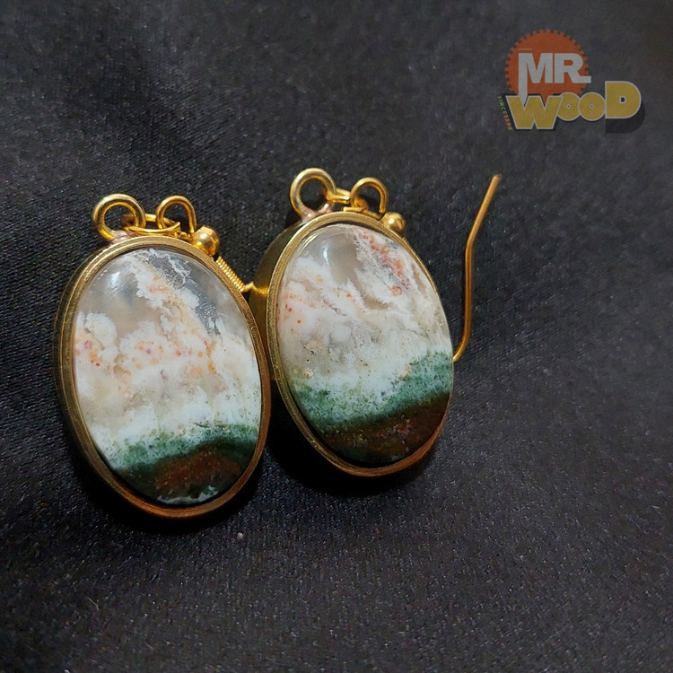 گوشواره عقیق شجر