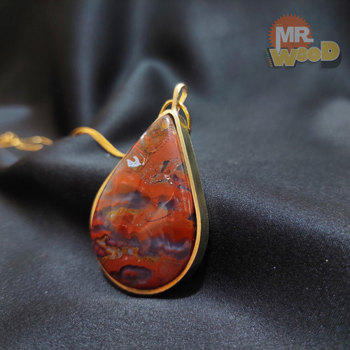 خرید گردنبند عقیق شجر منظره