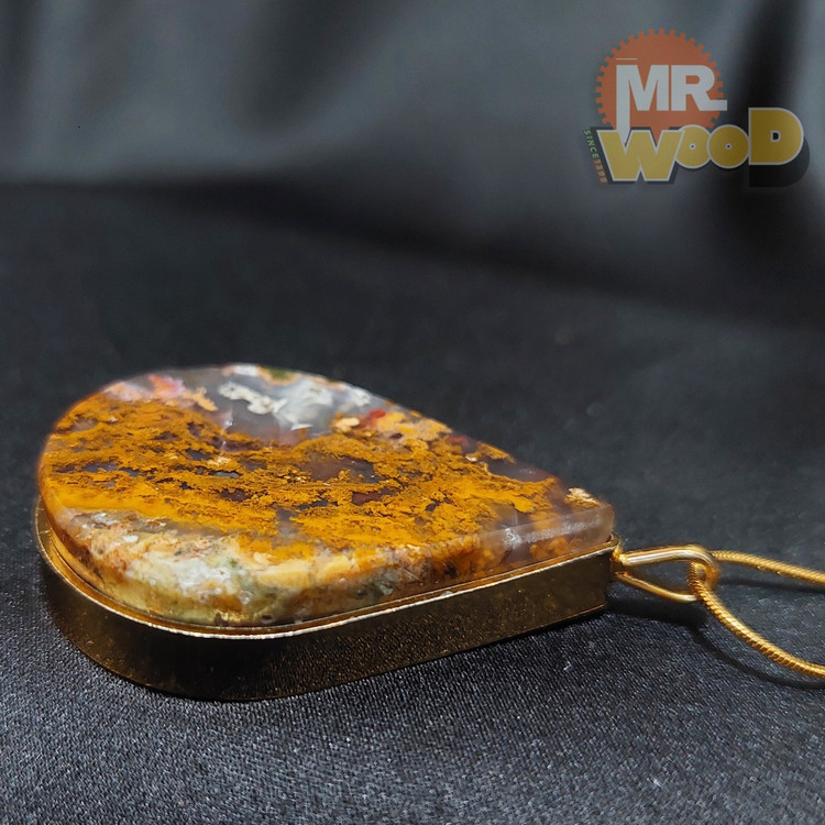 گردنبند عقیق منظره پاییزی