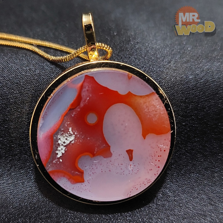 گردنبند عقیق سرخ اصل و معدنی