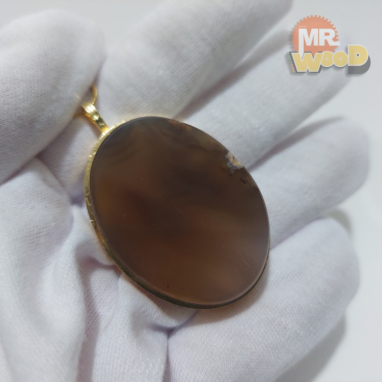 جدیدترین گردنبند استیل با سنگ طبیعی