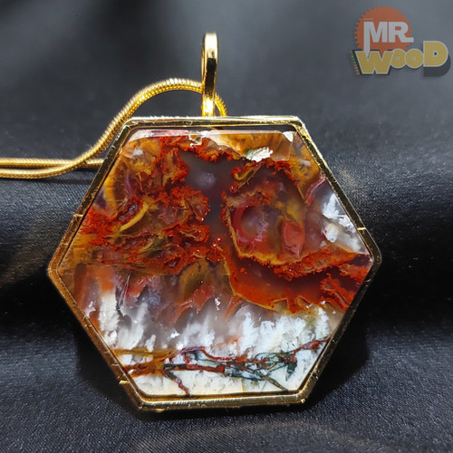 گردنبند عقیق شجر پاییزی خاص