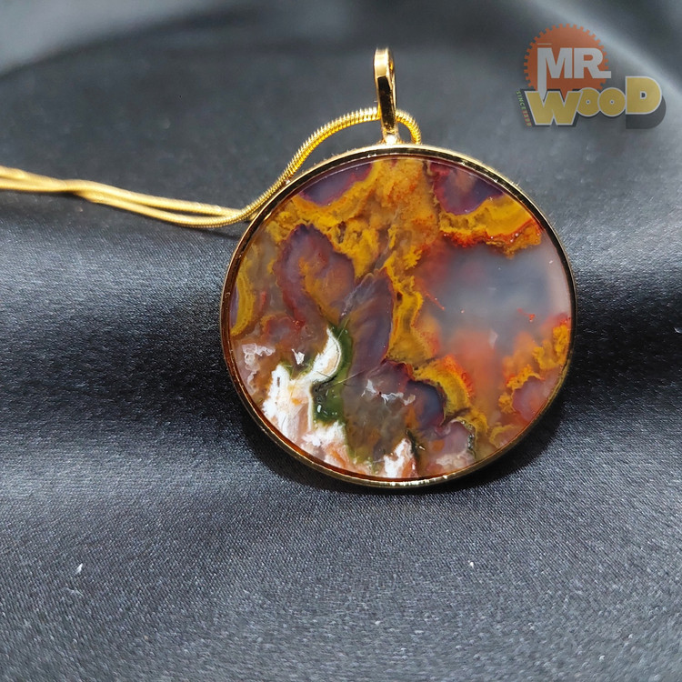 خرید گردنبند عقیق شجر پاییز خراسان