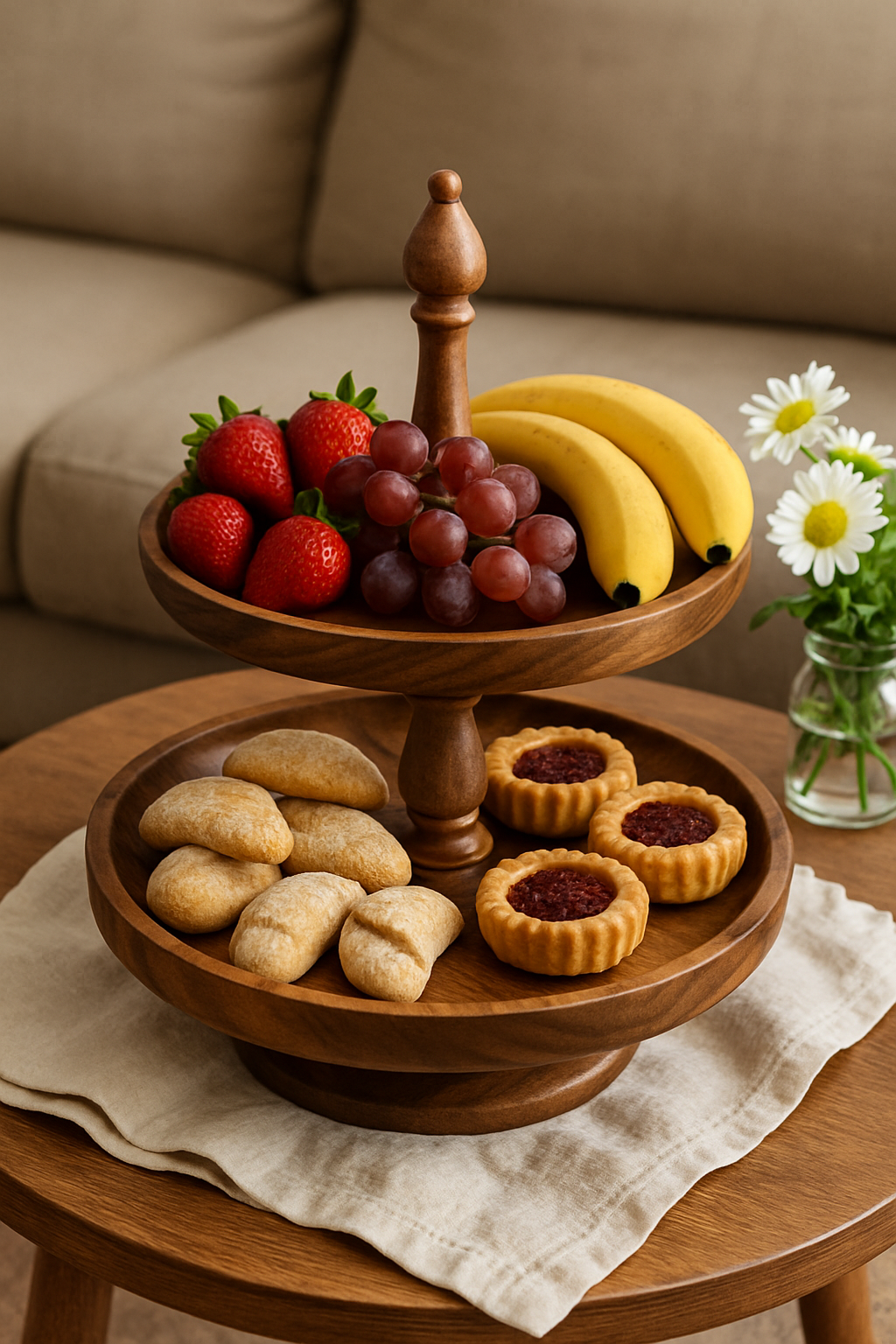 دوطبقه چوبی | میوه و شیرینی