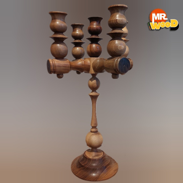 قیمت و خرید شمعدان چوبی
