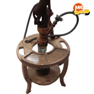 میزقلیون چوبی به همراه اردوخوری