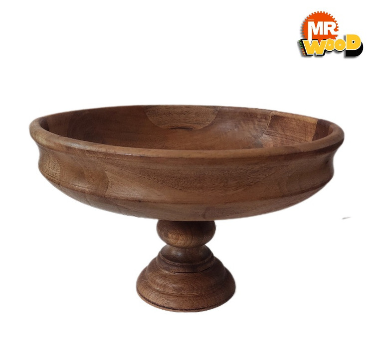 خرید کاسه چوبی پایه دار