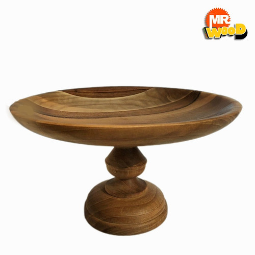 کاسه چوبی دستساز خراطی