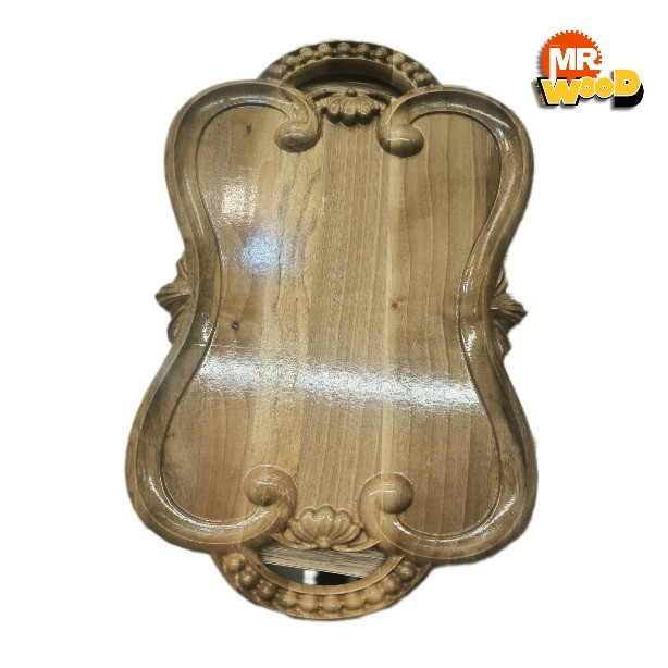 سینی چوبی مینیمال طرح منبت | پذیرایی شیک و خاص