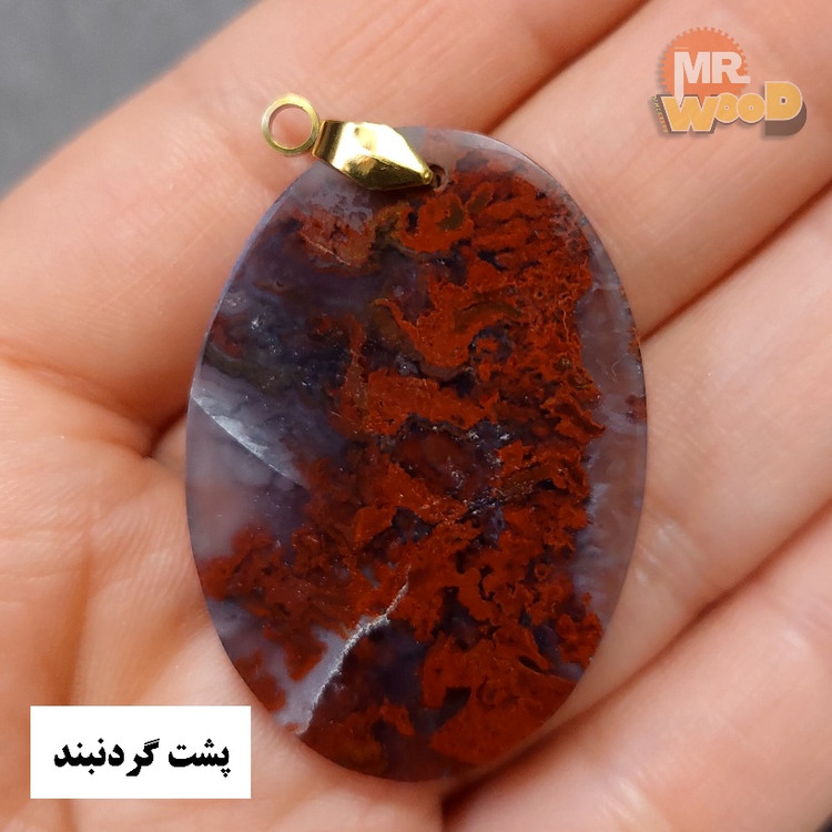 4x3 cm oval agate gemstone from Khorasan with mirror polish finish