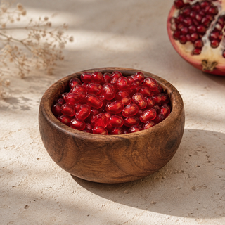 کاسه چوبی دستساز مستروود مدل «گردو» – قطر ۱۰ سانتیمتر (پوشش گیاهی قابل شستشو)