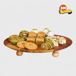 شیرینی خوری چوب گردو (پوشش روغن گیاهی قابل شستشو)