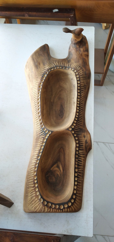 خرید اردو خوری ظرف سرو و پذیرایی چوبی گردو