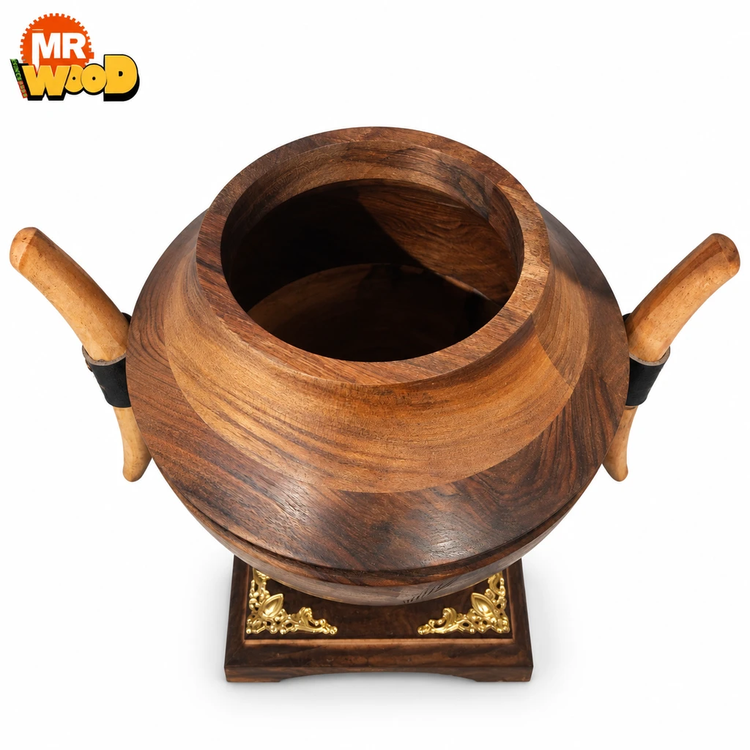 شکلات خوری و آجیلخوری چوبی مدل تاجدار | چوب گردو طبیعی |طراحی جدید و شیک | دکوری و کادوئی