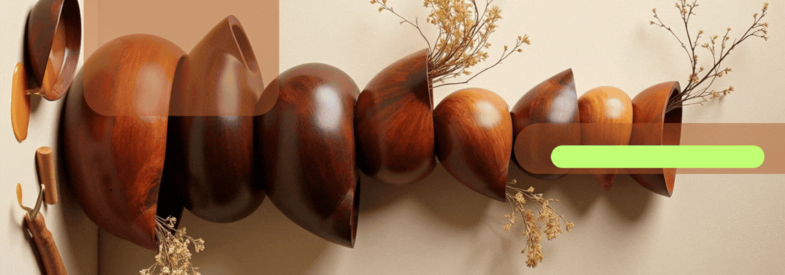 مستروود، فروش ظرف چوبی دست ساز
